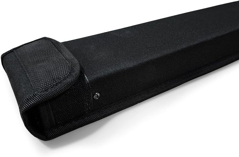 YoungMonic Upright Double Bass Bow Case - Black Nylon/Carbon Fiber - Holds 2 Bows - French or German Bows - Adjustable Shoulder Strap - Image 4